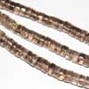 Natural Smoky Quartz Smooth Polished Wheel Tyre Beads Strand Length 14 Inches and Size 5.5mm approx. 